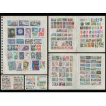 Various Stamps Collection Country France 9 Sheets. Approx. Size 11 x 8. 5. Approx. 300 Stamps. We