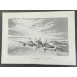 WW2 Black and White Print Titled Before the Storm by Robert Taylor. Limited Edition 33/100. Signed