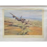 WW2 Colour Print Titled Climbing Out by Robert Taylor. Limited Edition Signed by the Artist and