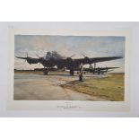 WW2 Colour Print Titled Green On The Go! By Robert Taylor. Measures 27x20 inches appx. Good