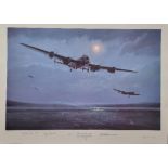 WW2 Colour Print Titled The Dambusters by Simon Smith. Signed by Simon Smith Artist, Grayston,