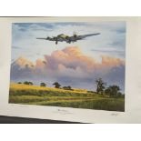 WW2 Colour Print Titled The Veteran by Simon Smith. Limited Edition 59/500 signed in pencil by Simon