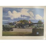 WW2 Colour Print Titled Nine-O-Nine by Philip West. Signed in pencil by the artist. Limited