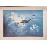 WW2 Colour Print Titled Target Heading (Vickers Armstrong Wellingtons) by Simon Attack. Measures