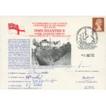 WW2. 6 Signed To Commemorate the 50th anniversary of the sinking of U-379 by HMS Dianthus. Signed by