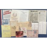 WW2. Collection of assorted ephemera. Includes Original booklet that 617 Squadron dropped over