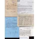 Military. Collection of 6 Letters, all signed. Includes Laddie Lucas, Ron Ford, a Japanese, Hubert