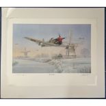 WWII. Harley Copic Colour Print Titled Rat Catchers 18 of 1000 Signed in pencil by The Artist and