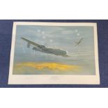 WWII Multi signed colour print titled "Dive To Port" by the artist Maurice Gardner signed by