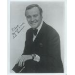 Jack Lemmon Signed 10x8 inch Black and White Photo. Signed in black ink. Dedicated. Good
