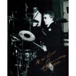Rick Buckler signed 10x8 inch black and white photo. Paul Richard Buckler (born 6 December 1955)