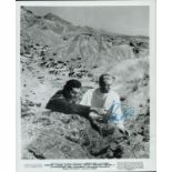 Peter O'Toole and Omar Sharif signed Lawrence of Arabia 10x8 inch black and white promo photo.