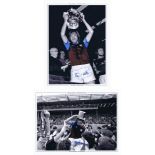Football Autographed West Ham United 16 X 12 Auto-Editions X 2 : Colorized, Depicting West Ham
