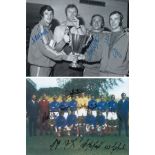 Football Autographed Rangers 8 X 6 Photos X 2 : Col, Depicting A Wonderful Image Showing The 1972