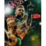 Conor McGregor signed 10x8 inch colour photo. Conor Anthony McGregor (born 14 July 1988) is an Irish