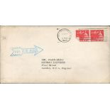 Ben Hogan TLS dated March 7, 1963, on headed note paper with original Air mail envelope
