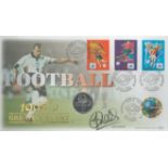 Sol Campbell signed Football 1998's greatest event FDC. 4 postmarks,4 stamps and coin. Good