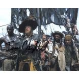Pirates of the Caribbean movie scene 8x10 photo signed by actor Isaac C Singleton Jr as the Bosun'