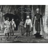 The Golden Voyage of Sinbad 8x10 movie photo signed by actor Kurt Christian and actress Caroline