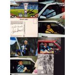 Football Collection of 12 6 x 4 inch photos signed. Includes signatures of Jack Charlton, Juan Pablo