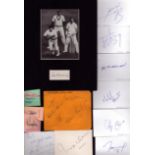 Cricket. Collection of 40 Signatures mostly on signature cards. Includes Bryan Stott, Tom Pritchard,