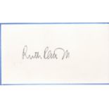 Ruth Rendell signed 5x3 album page. Good condition. All autographs are genuine hand signed and