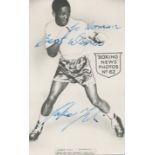 Jake Tuli (1931-1998) South African Boxer Vintage Signed Boxing Photo. Good condition. All