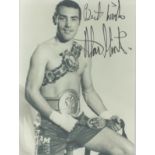 Alan Minter (1951-2020) Boxing World Middleweight Champion Signed Photo. Good condition. All