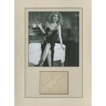 June Havoc 16x12 inch overall mounted signature piece includes signed album page and a stunning