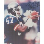 Byron Hunt Signed Nfl New York Giants 8x10 Photo. Good condition. All autographs are genuine hand