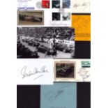Sporting collection of 7 signatures on various items. Signatures include Seb Coe on Autograph