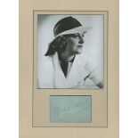 Gracie Fields 16x12 inch overall mounted signature piece includes signed album page and stunning