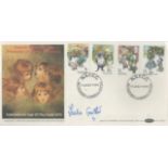 Leslie Crowther signed National society for the prevention of cruelty to children FDC. 4 Stamps