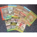 Football Collection of 8 Charity Shield Matchday Programmes. Includes Leeds V Liverpool August 1974,
