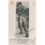 Kid Tanner Signed Vintage Boxing Promo Photo. Good condition. All autographs are genuine hand signed