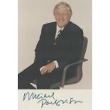 Michael Parkinson signed 6x4 colour photo. Good condition. All autographs are genuine hand signed