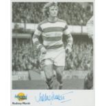 Rodney Marsh signed 10x8 inch Queens Park Rangers autographed editions black and white photo. Good