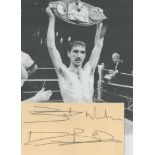 Dave 'Boy' Mcauley Signed Album Card With Boxing Photo. Good condition. All autographs are genuine
