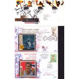 Olympics Collection of 6 British Olympians signed first day covers. Signatures include Jonathan