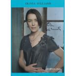 Olivia Williams and Stacey Scowley signed colour photos. Dedicated. Promo. Dollhouse. Both sided