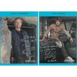 Reed Diamond and Fran Kranz signed colour photos. Dedicated. Promo. Dollhouse. Both sided on an A4