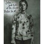 Melissa McBride signed black and white photo. Dedicated. An American Actress. 10 x 8 Inch. Good