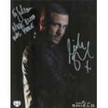 Nick Blood signed colour photo. Dedicated. Promo. Marvel Agents of S.H.I.E.L.D. British Actor. Photo