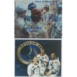 Space. Apollo XIV Collection. Edgar Mitchell and Günter F. Wendt Signed 10 x 8 inch colour photo.