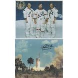 Space. Apollo XVI Collection. Charlie Duke Signed 10 x 8 inch colour photo. 10 x 8 inch colour photo