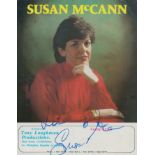 Susan McCann signed 6x4 inch colour promo photo. Susan McCann (born 26 February 1949) is an Irish-