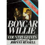 Boxcar Willie and Johnny Russell signed vintage Country Giants programme. Good condition. All