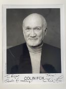 Colin Fox Popular Canadian Born Actor 10x8 inch signed photo. Good condition. All autographs are