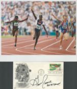 Athletics Gwen Torrance signed Summer Sports FDI PM Los Angeles Apr 8, 1983, 90052 and 10x8 inch