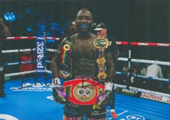 Boxing Ekow Essuman signed 12x8 inch colour photo. Ekow Essuman (born 30 March 1989) is a British
